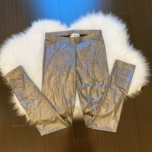 Metallic leggings